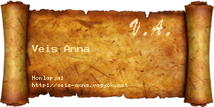 Veis Anna névjegykártya